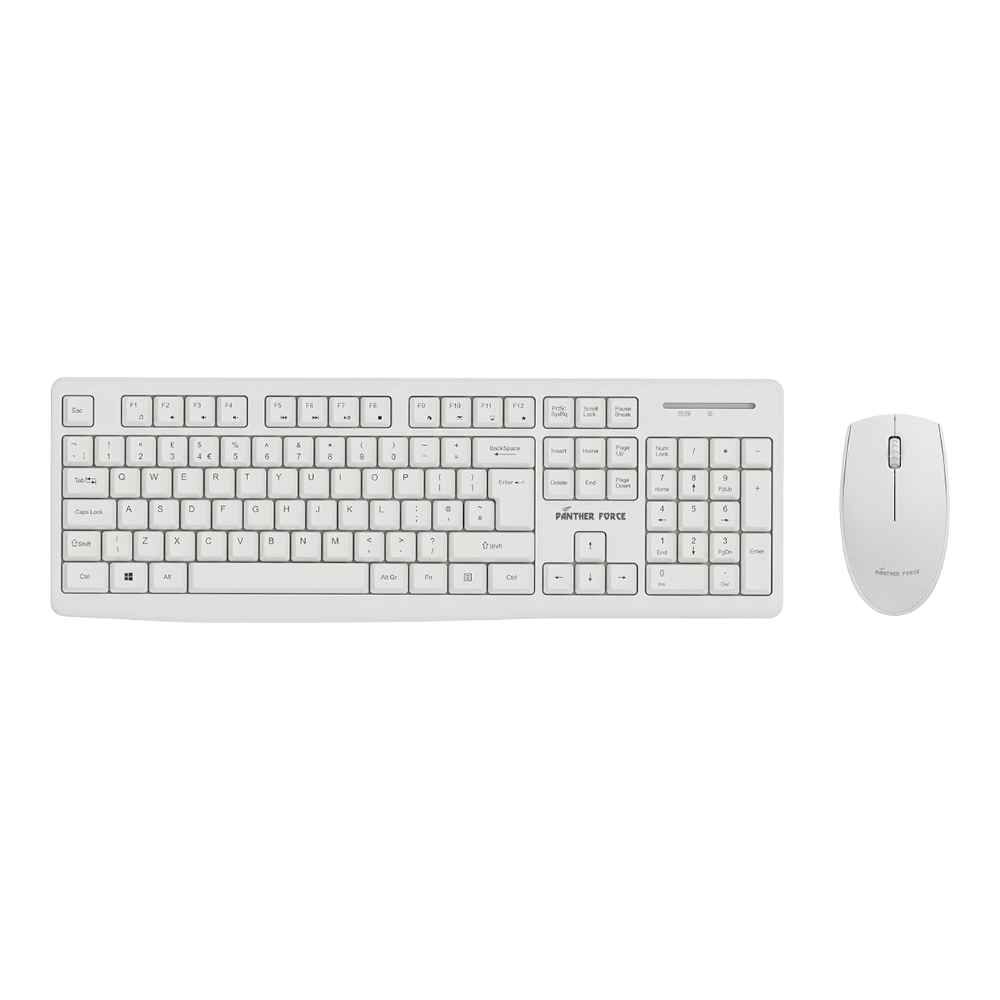Panther Force Wireless Keyboard & Mouse Combo - PF292 | Ergonomic Design | Adjustable DPI | Long Battery Life | Plug-and-Play Panther Force Wireless Keyboard & Mouse Combo - PF292 | Ergonomic Design | Adjustable DPI | Long Battery Life | Plug-and-Play